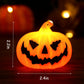 Halloween pumpkin lantern interior decoration, vintage horror Halloween family party kitchen table decoration