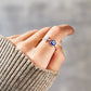 AZURE LEAF Devil's Eye diamond set rings for men and women