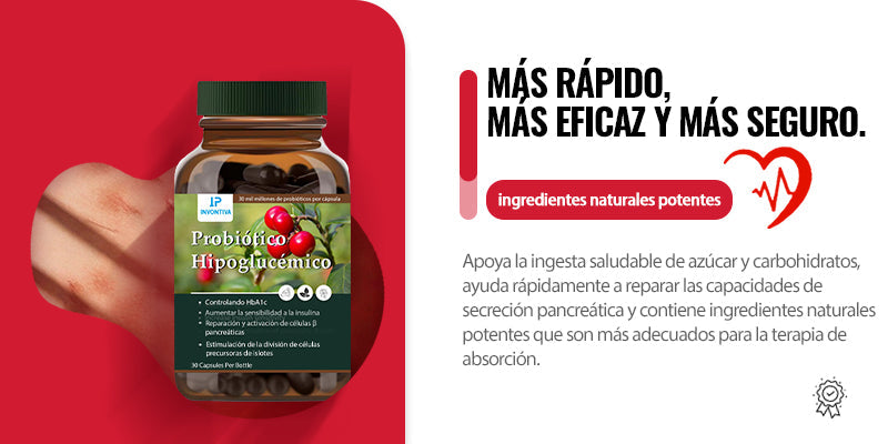 🏆INVONTIVA Ⅰ Cápsulas de Liberación Prolongada de Probióticos Reductores de Azúcar【Saludable 🥬, Sin dolor 🌟, No recurrente 🏆】