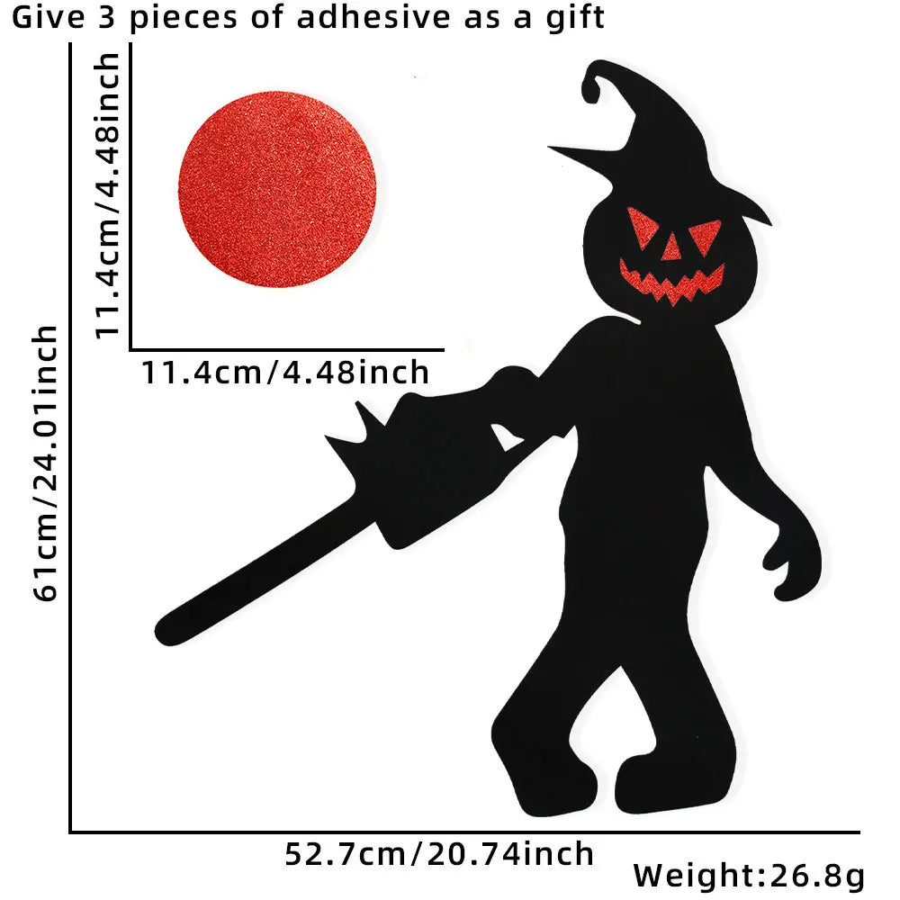 Halloween Window Clings Decorations Halloween Window Silhouette Decorations Cute Monster Silhouette Halloween Stickers for Window